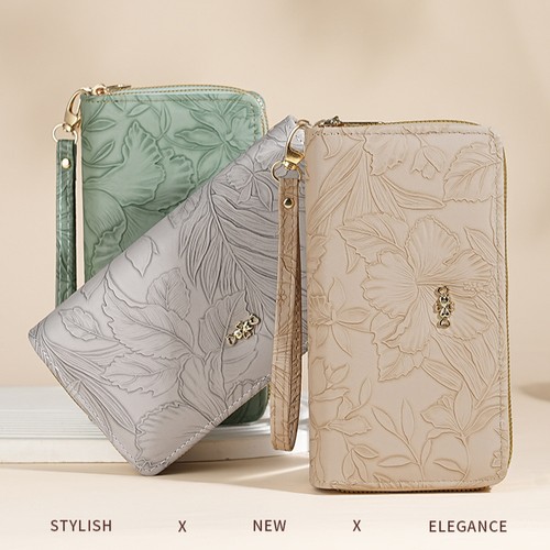 Women floral handheld double - handheld,