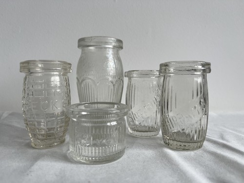 Vintage paste jars job - 5x,