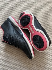Reebok Black Pink Easytone Trainers Size UK 4 nice condition 