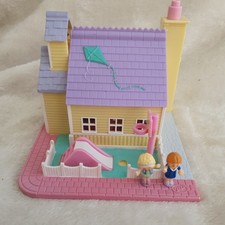 Vintage Polly Pocket Village School + 2 Figures 1993 & Working Lights.