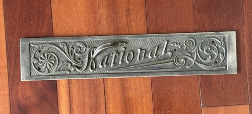 Antique brass national cash - brass,