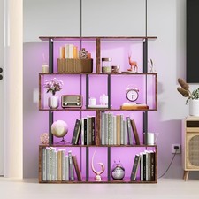 5 Tier Wood Bookcase Storage