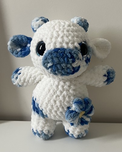 Handmade crochet flower cow - crochet,