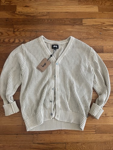 Stussy loose gauge cardigan - stussy,