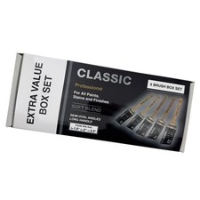 Arroworthy Paint Brushes Classic Long Handle Oval Angled  5 Pack BoxSet New