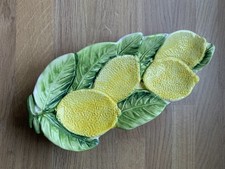 Ceramic Lemon Spoon Rest / Candy Dish / Serving Dish - Made in Italy 10” Long