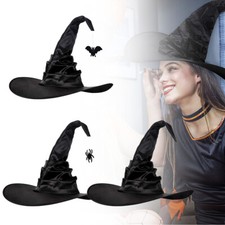 Halloween Witch Hat Wizard Cap Party Cosplay Fancy Dress Masquerade Costume