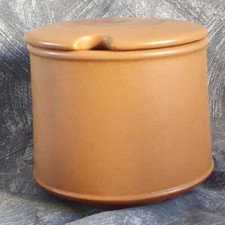 PURBECK POTTERY — OVEN TO TABLE — TOAST — COVERD JAM POT or  SUGAR BOWL  — MYY