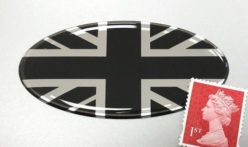 Union jack flag sticker - sticker, domed