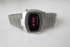 Men's SS 1977 Compuchron LED  Digital Retro Time computer Watch. 36 mm. 