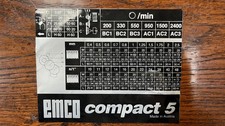 EMCO Compact 5 Lathe Speed