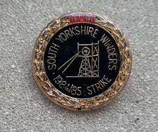 South Yorkshire Winders Colliery Mining Miners Strike 1984 NUM  Badge