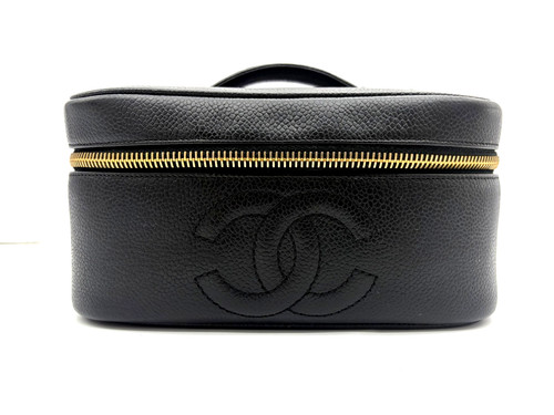 Chanel vanity hand bag leather - chanel,