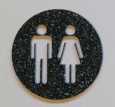 Acrylic Toilet Sign Male &