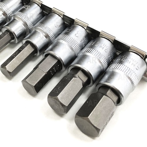 Hex bit socket set 9pc - socket,