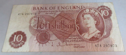 Ten shillings bank - bank, hollom