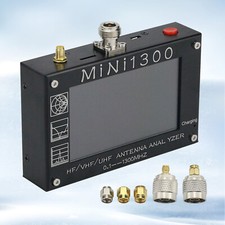 Mini1300 4.3in LCD 0.1-1300MHz HF/VHF/UHF ANT SWR Antenna Analyzer Meter Tools