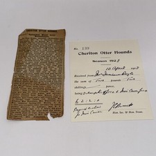 NEWSPAPER CUTTING  & 1928