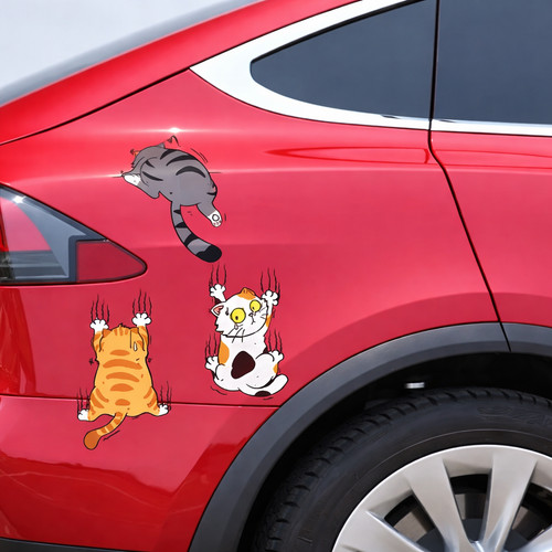 3pcs cute climbing cats - cute,