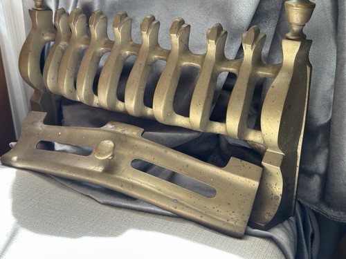 Vintage solid brass fireplace - solid,