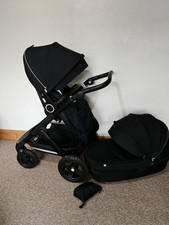stokke Trailz pushchairs  prams All Black 
