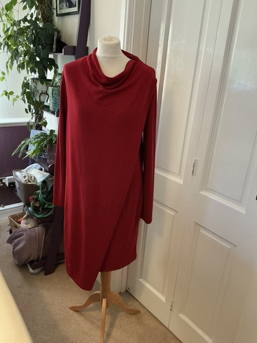 Cos red cowl wrap - wrap, dress
