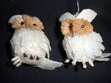 Pair sparkly owl - pair, of