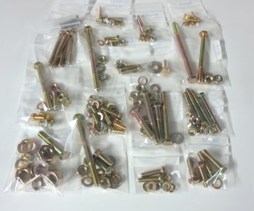 Screw set complete - set, zinc