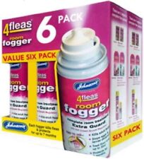 6 PACK - Johnsons 4fleas Room Flea Fogger Killer Bomb Spray - House Treatment