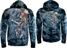 Tie Dye Hoodie Zip Up Grim