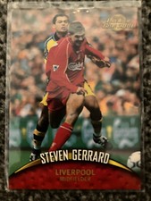 Topps Premier Gold 2001 Steven Gerrard Liverpool FC ROOKIE No.71