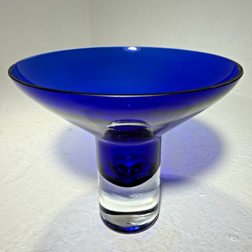 Cobalt blue art glass - cobalt, stemless