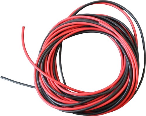 Red black awg gauge - black,
