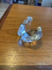 Crystal clam oyster shell with pearl