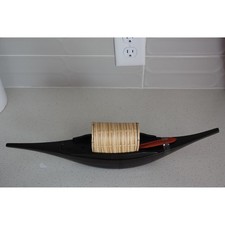 Vintage wooden gondola boat
