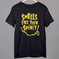 NIRVANA Logo T-Shirt Black Grunge Retro Unisex Ladies Mens Small to 4XL