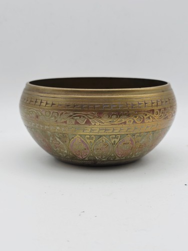 Vintage indian brass bowl - indian,