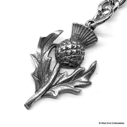 Scottish thistle keyring chain - scottish,