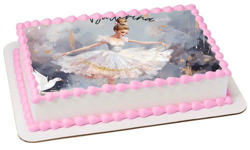 Ballet dance ballerina cake - ballerina,