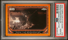 Topps Star Wars Riding the Sandcrawler Orange Refractor 16/25 PSA 10