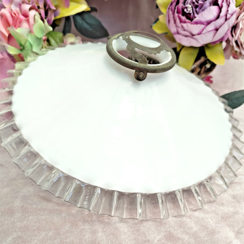 French vintage glass light - french,