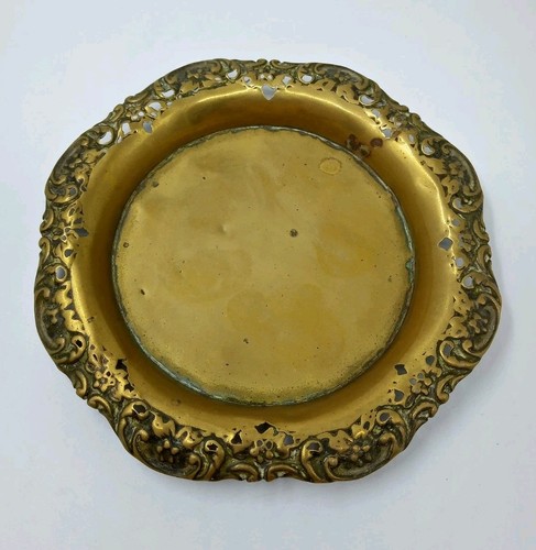 Brass electroplated trinket - electroplated,