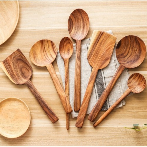 Wooden cooking utensils set - set, 7