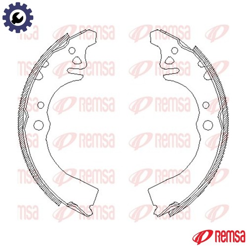 Brake shoe 4389 - brake, 4389.00