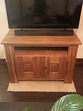Solid Medium Oak TV Cabinet
