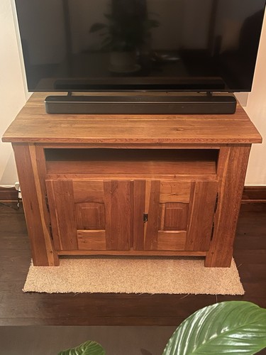 Solid medium oak cabinet - medium, tv