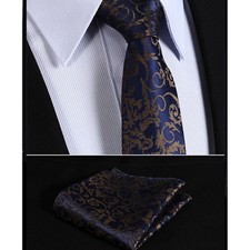 Premium Men's Tie Navy Blue