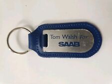 SAAB TOM WALSH BLUE DUBLIN IRELAND CAR KEY RING  AUTOMOTIVE KEY RING FOB