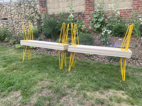 Set four bespoke retro mid - set, of