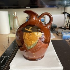 Antique Royal Doulton Ceramic Kingsware Dewars whiskey jug THE SQUIRE.